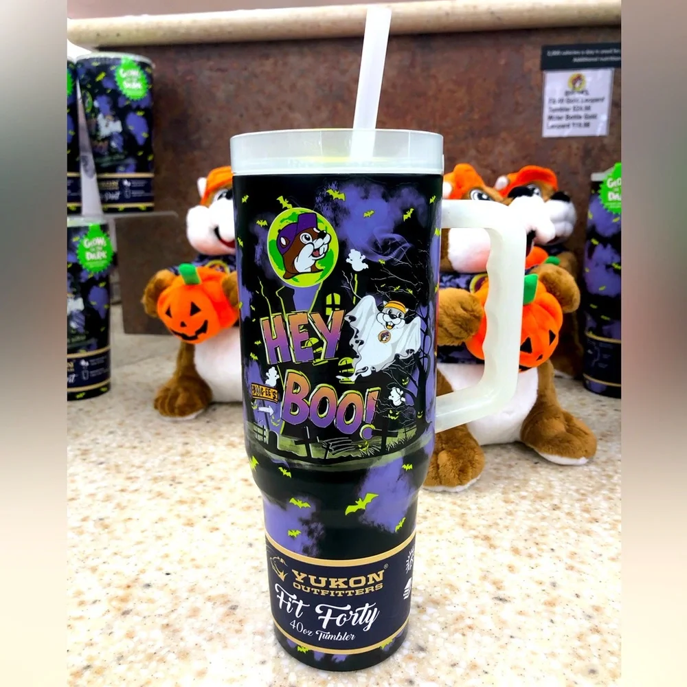 COPY - BUC-EE’S Hey Boo Glow in the Dark 40oz. tumbler 2024 - Picture 1 of 5